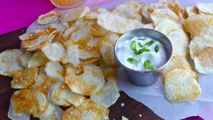 Baked Taro Root Chips